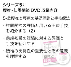 竹内義享 手技療法セミナーDVD(腰椎と腰痛)