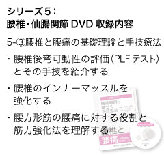 竹内義享 手技療法セミナーDVD(腰椎と腰痛)