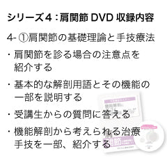 竹内義享 手技療法セミナーDVD(肩関節)