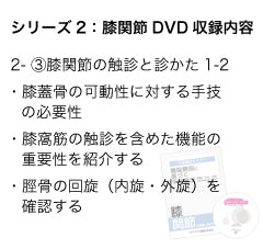 竹内義享 手技療法セミナーDVD(膝関節)