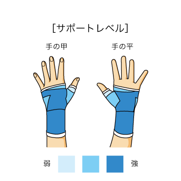 ラインアップサポーター手のひら用