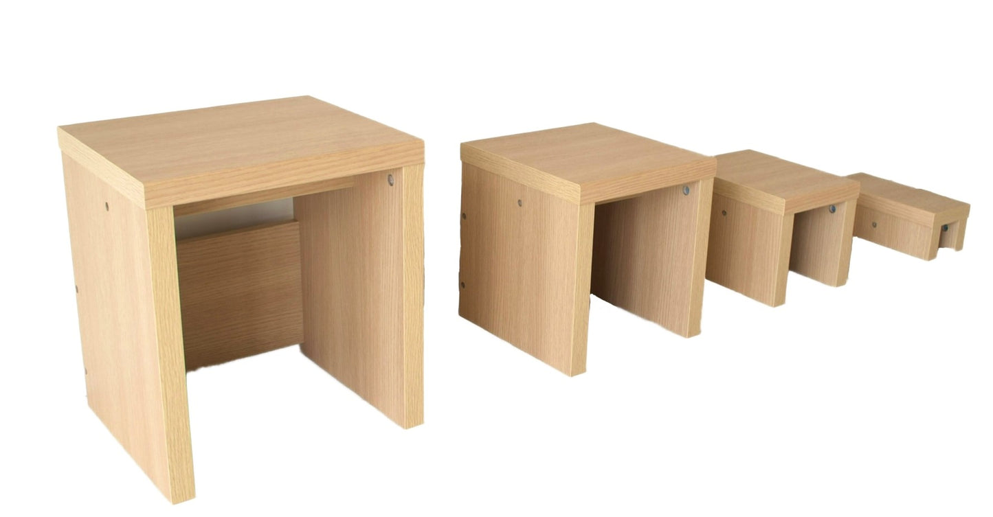 bonbone チェック スツール(ナチュラル)