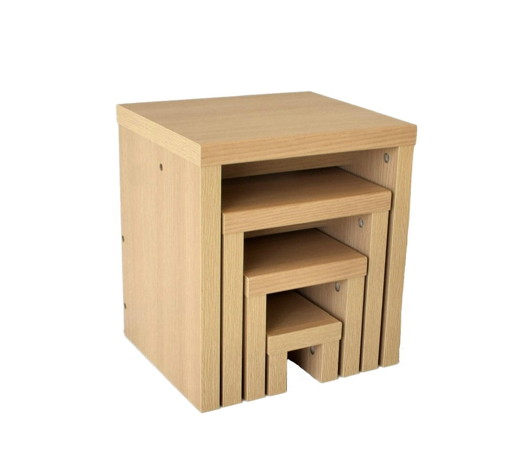 bonbone チェック スツール(ナチュラル)