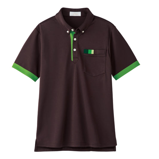 【ainaシリーズ】半袖ニットシャツ(男女兼用)