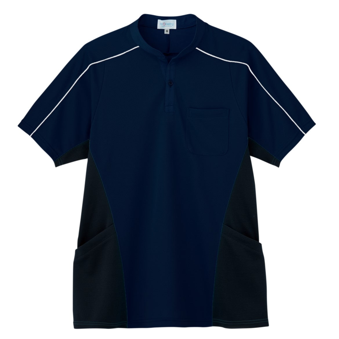 【Cheerfulシリーズ】半袖ニットシャツ(男女兼用)