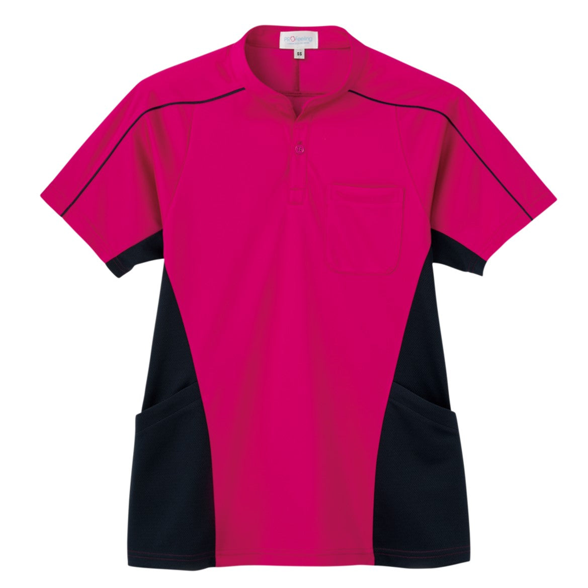 【Cheerfulシリーズ】半袖ニットシャツ(男女兼用)