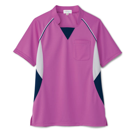 【Cheerfulシリーズ】半袖ニットシャツ(男女兼用)