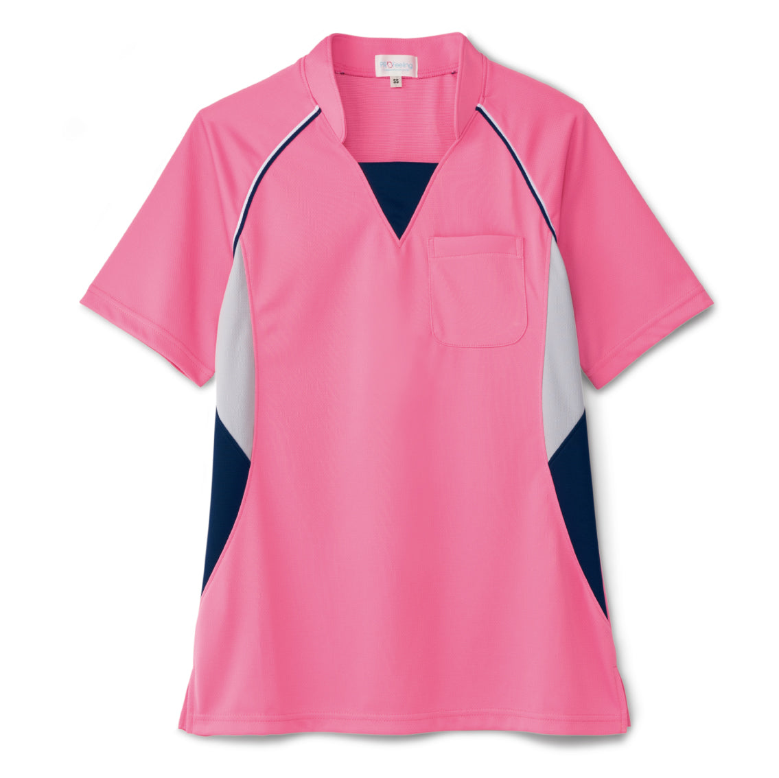 【Cheerfulシリーズ】半袖ニットシャツ(男女兼用)