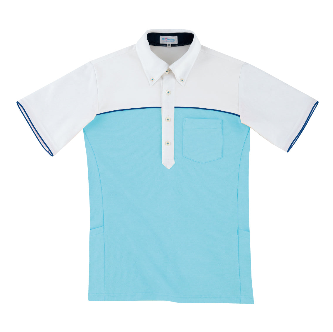 【Cheerfulシリーズ】半袖ニットシャツ(男女兼用)