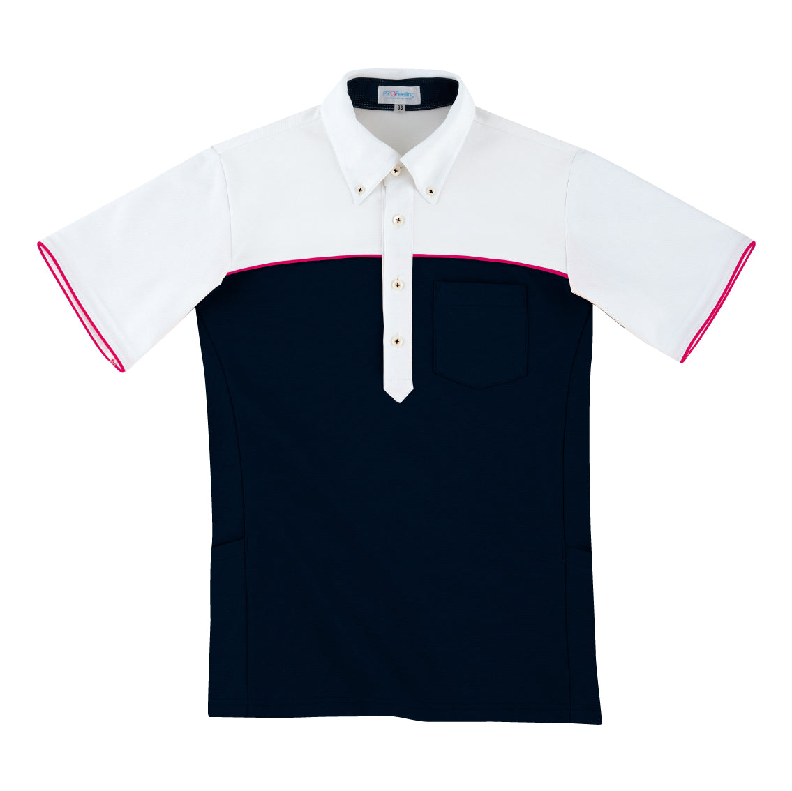 【Cheerfulシリーズ】半袖ニットシャツ(男女兼用)