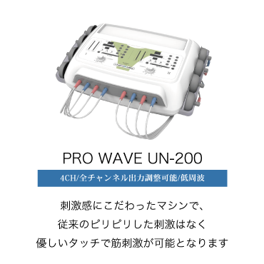 PRO WAVE 2/4チャンネル複合型筋刺激装置