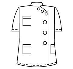 レディス医務衣半袖 ブロード