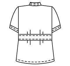 レディス医務衣半袖 ブロード