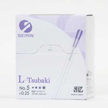 セイリン鍼L-Tsubaki(L-ツバキ)100本入り 旧：Lタイプ｜ステンレス鍼柄